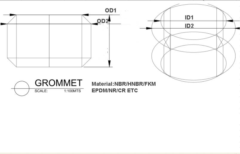 custom rubber grommet rubber bush