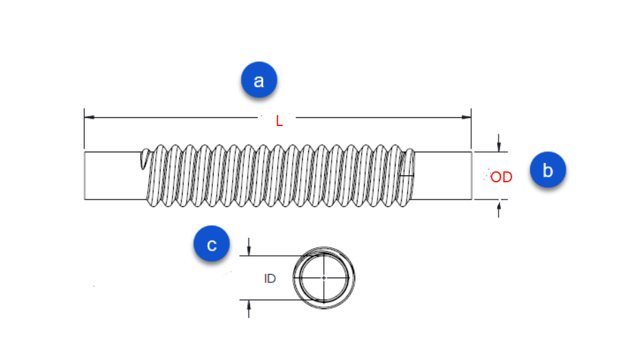 flexible EPDM hose drawing