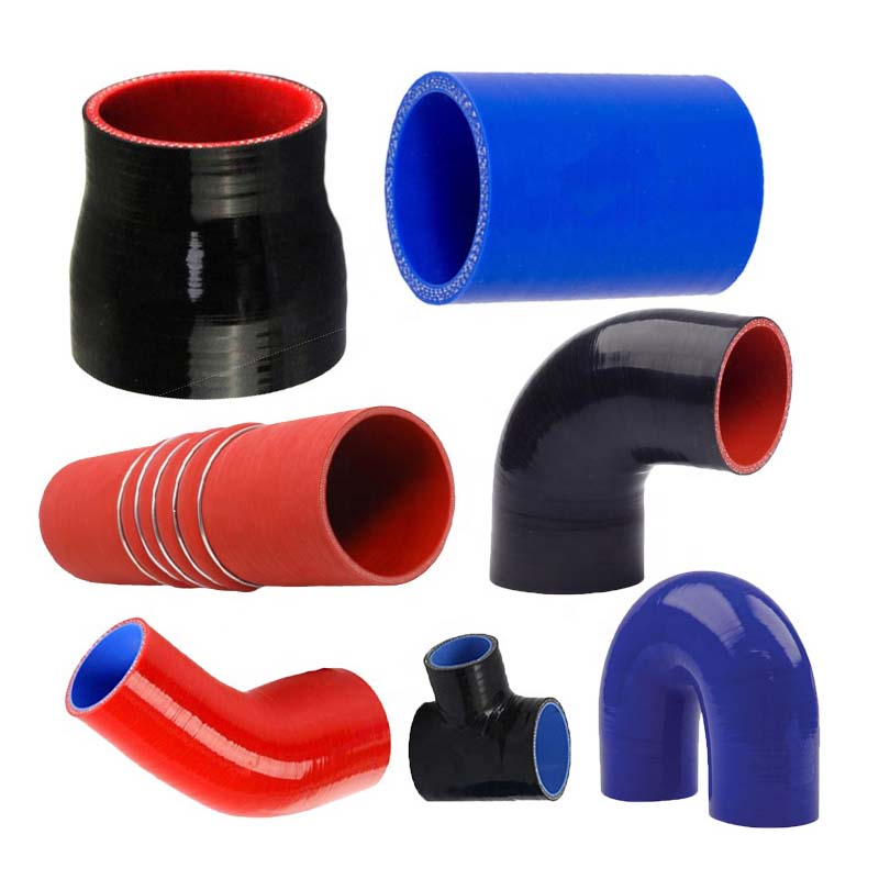 Black blue silicone coolant hose