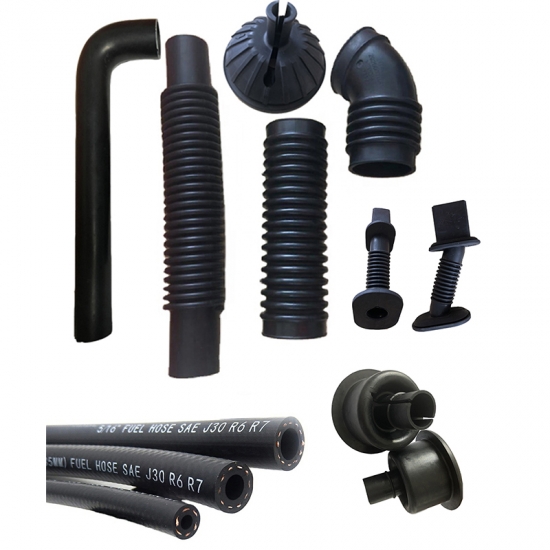 Custom molded SILICONE EPDM NBR FKM CR rubber support sleeve rubber parts