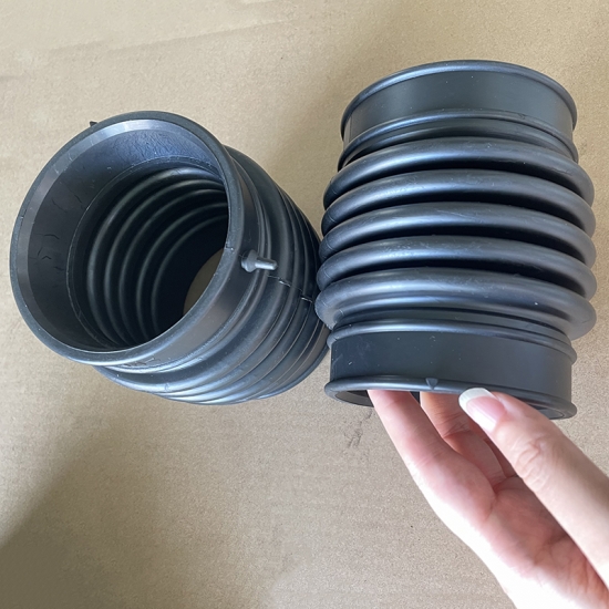 Factory supply custom molded  flexible oill resistance EPDM duct rubber dust cover silicone rubber bellows