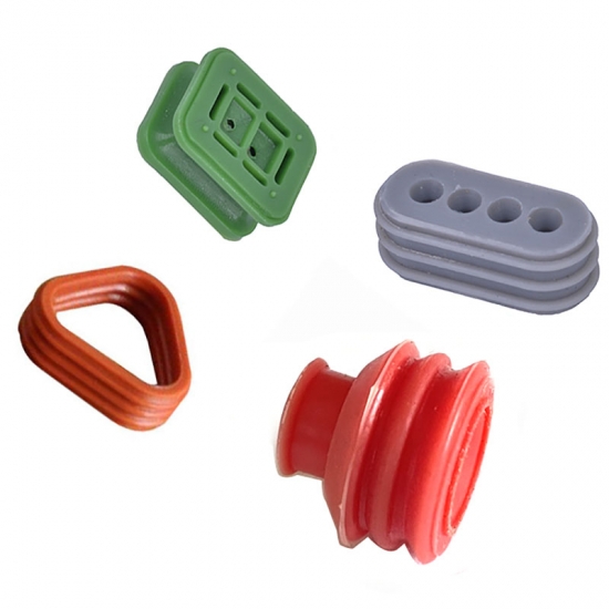 Custom Waterproof Silicone Rubber Wire Terminal Connector Automotive Connectors Seal Parts