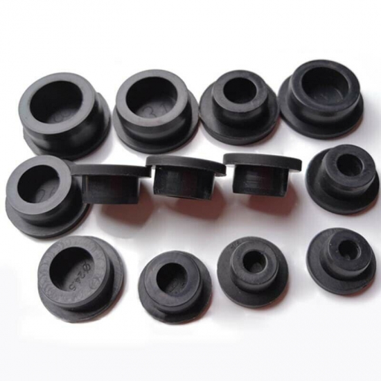 Custom Black Silicone Rubber Parts Stopper EPDM Plug End Cap