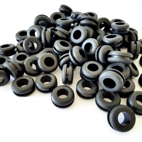 Custom Round Waterproof Cable Seal Plug Black Rubber Grommet