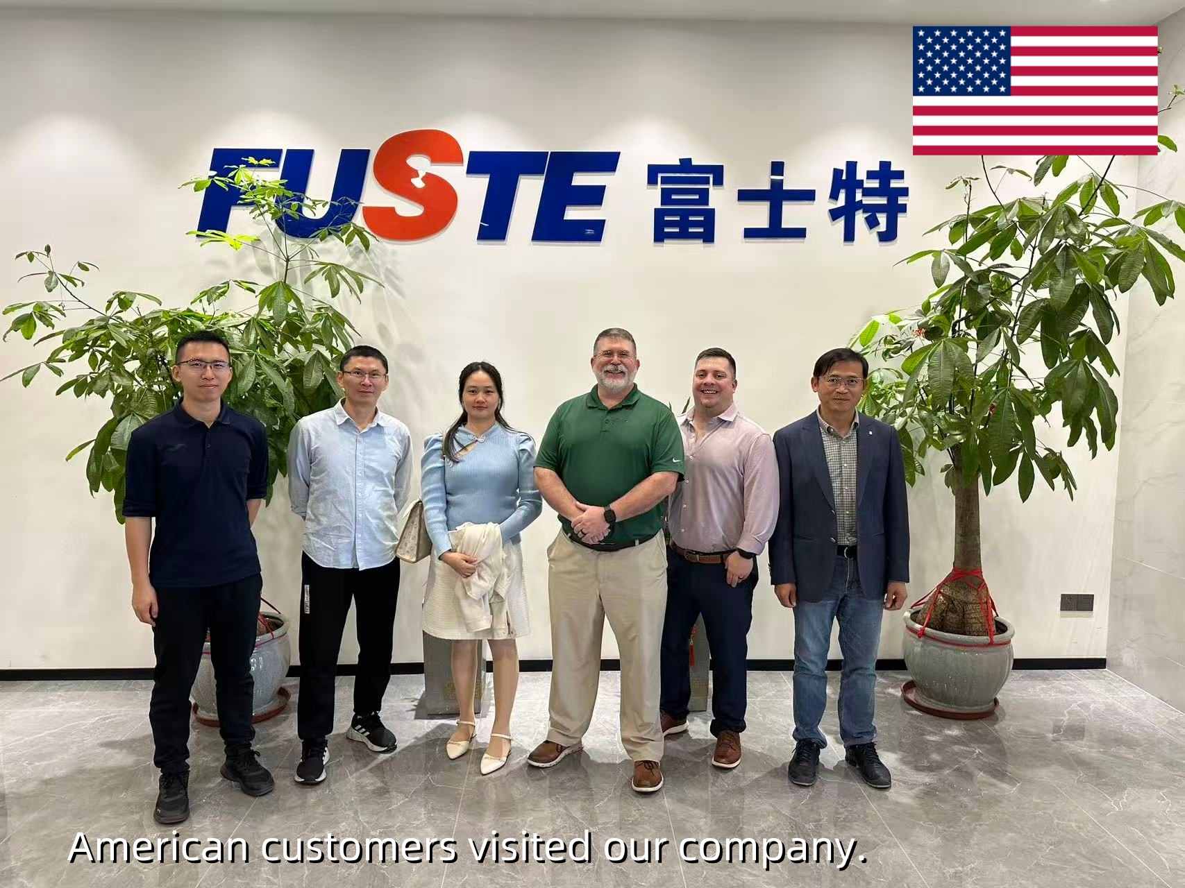 American customers visited our company